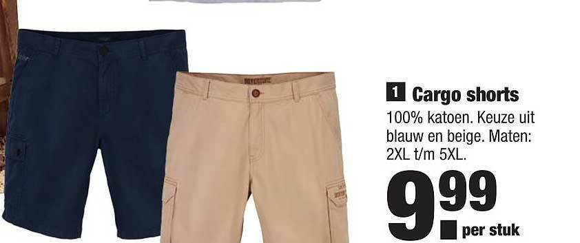 ALDI Cargo Shorts aanbieding