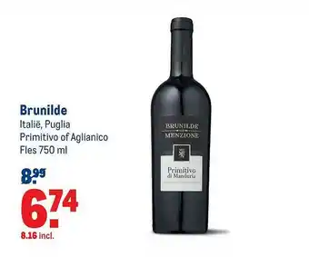 Makro Brunilde Italië, Puglia Primitivo Of Aglianico aanbieding