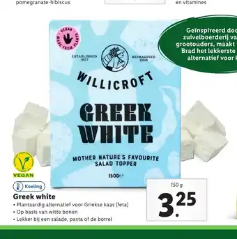 Lidl Koeling Greek white 150 g aanbieding