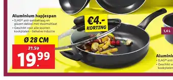 Lidl Aluminium hapjespan 28 cm aanbieding