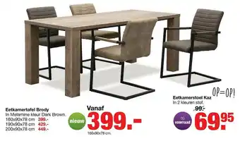 Budget Home Store Eetkamertafel Brody Of Eetkamerstoel Kaz aanbieding