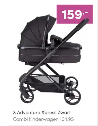 Baby & Tiener X Adventure Xpress Zwart Combi kinderwagen aanbieding