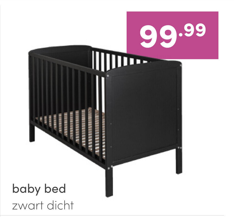 Baby bed zwart dicht aanbieding bij Baby & Tiener