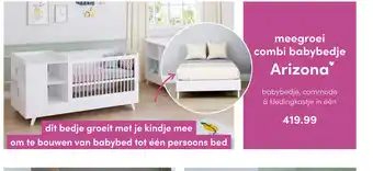 Baby & Tiener Meegroei combi babybedje arizona aanbieding