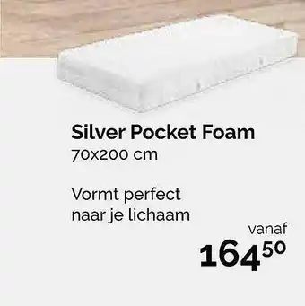 Beter Bed Silver Pocket Foam 70x200 Cm aanbieding