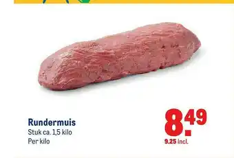 Makro Rundermuis 1.5 kilo aanbieding