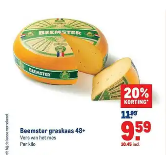 Makro Beemster Graskaas 48+ 20% Korting aanbieding