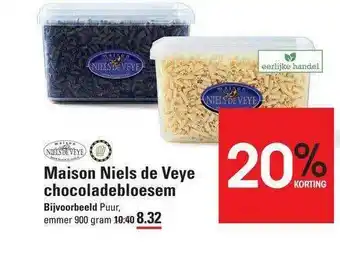 Sligro Maison Niels De Veye Chocoladebloesem 20% Korting 900g aanbieding