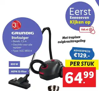 Lidl Grundig Stofzuiger aanbieding