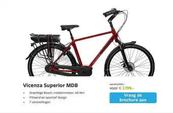 Stella fietsen Vicenza Superior MDB Fiets aanbieding