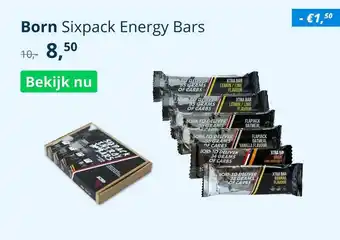 Mantel Born Sixpack Energy Bars aanbieding