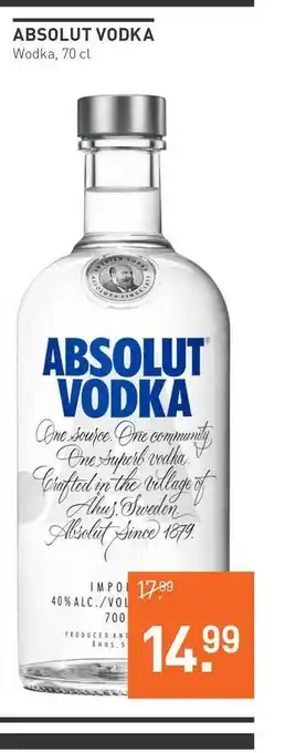 Gall & Gall Absolut Vodka Wodka aanbieding