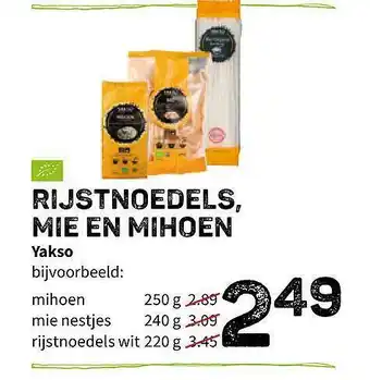 Ekoplaza Rijstnoedels, Mie En Mihoen Yakso aanbieding