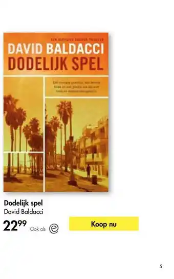 The Read Shop Dodelijk Spel - David Baldacci aanbieding