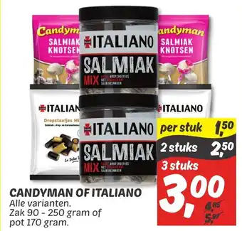 Dekamarkt Candyman of italiano 90-250g aanbieding