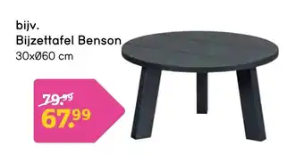 Leen Bakker Bijzettafel Benson 30x60 cm aanbieding