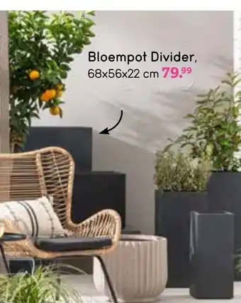 Leen Bakker Bloempot Divider 68x56x22 cm aanbieding