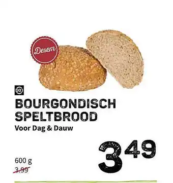 Ekoplaza Bourgondisch Speltbrood Voor Dag & Dauw aanbieding