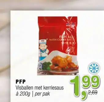 Amazing Oriëntal PFP Visballen Met Kerriesaus 200g aanbieding