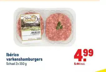 Makro Ibérico Varkenshamburgers 2x150g aanbieding