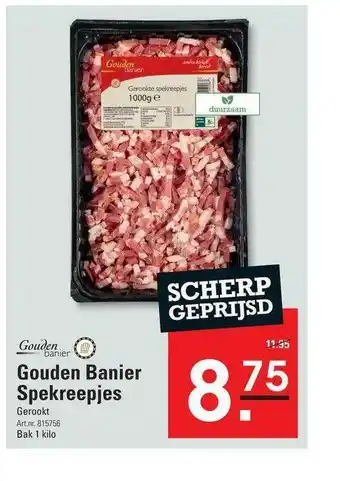 Sligro Gouden Banier Spekreepjes 1 kilo aanbieding