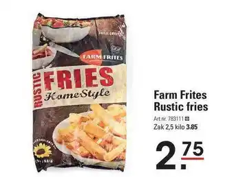 Sligro Farm Frites Rustic Fries 2.5 kilo aanbieding