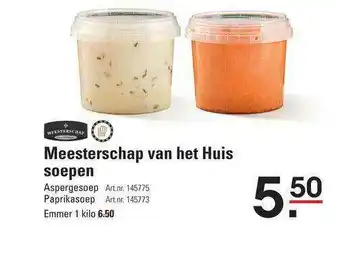 Sligro Meesterschap Van Het Huis Soepen : Aspergesoep Of Paprikasoep aanbieding