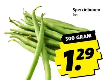 Boni Sperzibonen aanbieding