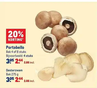 Makro Portobello Of Oesterzwam 20% Korting aanbieding