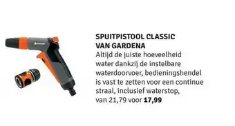 Nijhof Spuitpistool Classic Van Gardena aanbieding