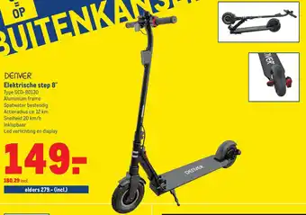 Makro Denver Elektrische step 8" | SCO-80130 aanbieding