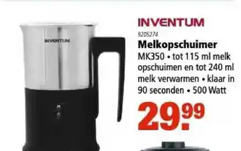 Marskramer Inventum Melkopschuimer MK350 aanbieding