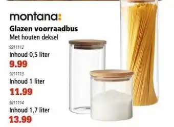 Marskramer Montana Glazen Voorraadbus aanbieding