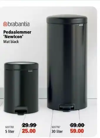 Marskramer Brabantia Pedaalemmer 'Newlcon' aanbieding