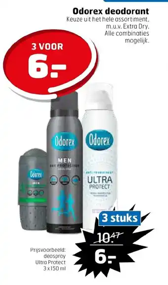 Trekpleister Odorex deodorant aanbieding