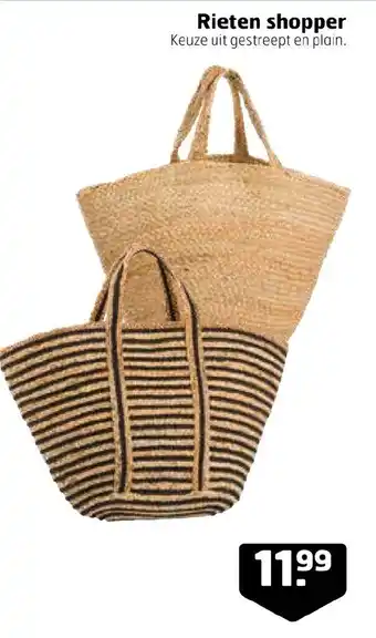 Trekpleister Rieten shopper aanbieding