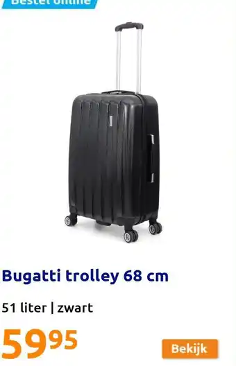 Action Bugatti trolley 68 cm aanbieding