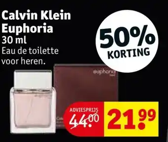 Kruidvat Calvin klein euphoria 30ml aanbieding