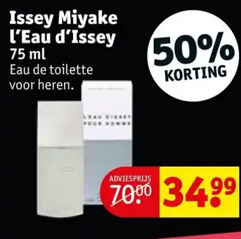 Kruidvat Issey miyake l'eau d'issey 75ml aanbieding