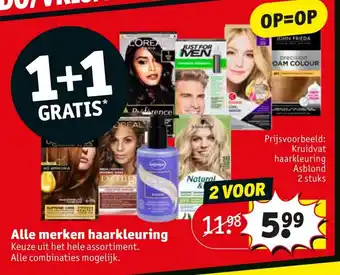 Kruidvat Alle merken haarkleuring aanbieding