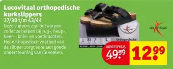 Kruidvat Lucovitaal orthopedische kurkslippers aanbieding