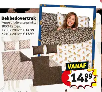 Kruidvat Dekbedovertrek 200x200 cm aanbieding
