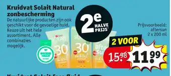 Kruidvat Solait Natural zonbescherming aanbieding