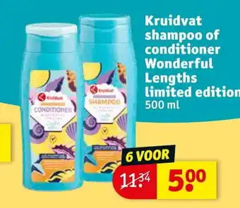 Kruidvat Shampoo or conditioner Wonderful Lengths limited edition 500 ml aanbieding