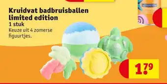 Kruidvat Badbruisballen limited edition 1 stuk aanbieding