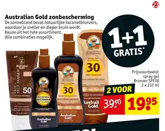 Kruidvat Australian Gold zonbescherming aanbieding