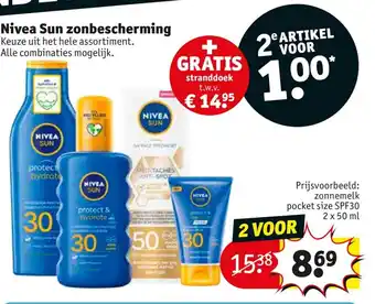 Kruidvat Nivea Sun zonbescherming aanbieding