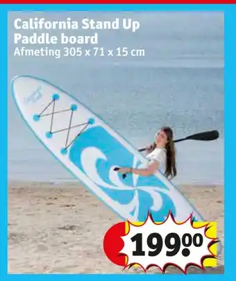 Kruidvat California Stand Up Paddle board 305x71x15 cm aanbieding