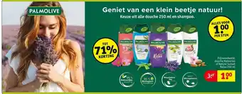 Kruidvat Keuze uit alle Palmolive douche 250 ml en shampoo aanbieding