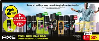 Kruidvat Keuze uit het hele assortiment Axe deodorant en douche aanbieding